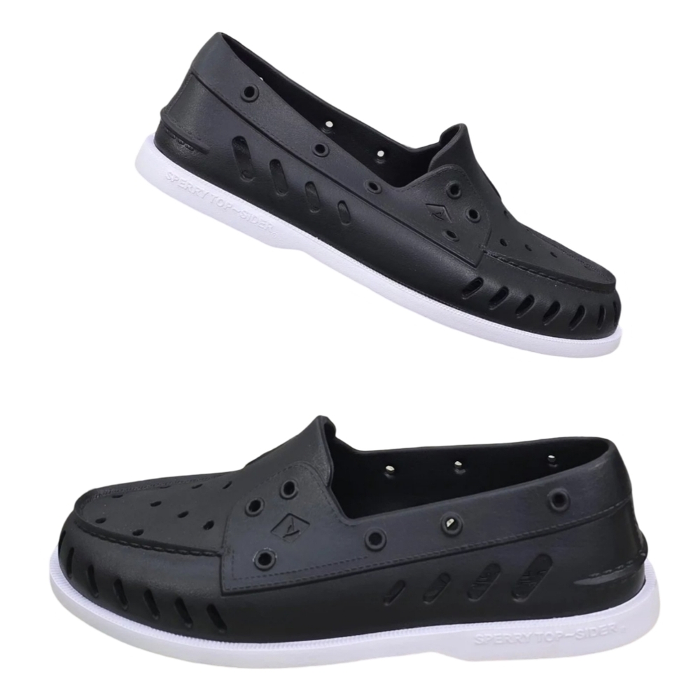 SPERRY'S Women's Nonslip Shoes Black Size 10 New